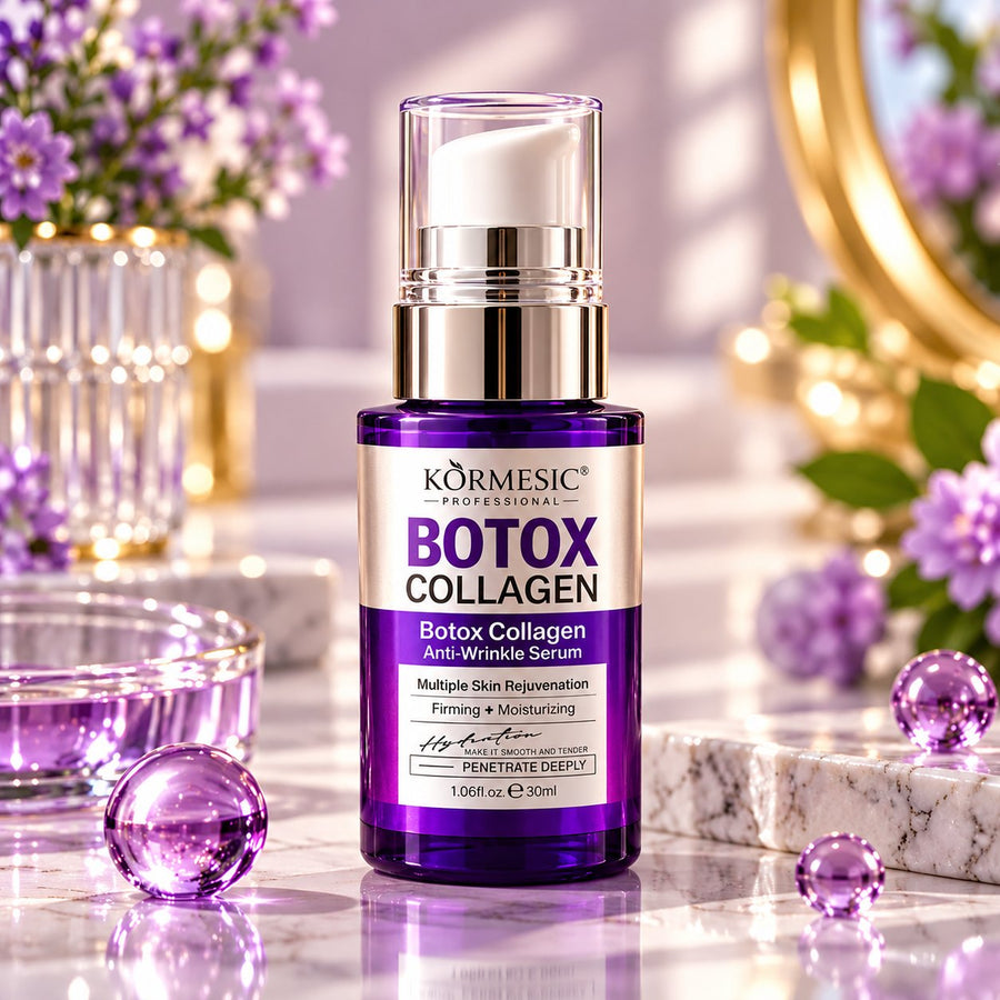 Kormesic Botox Collagen Anti-Wrinkle Serum 30ml purple pump bottle