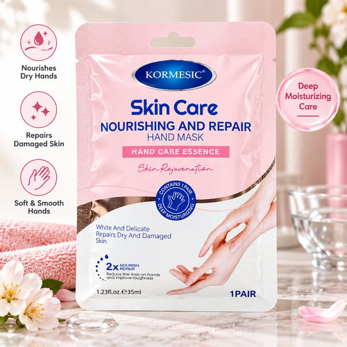 Kormesic Nourishing and Repair Hand Mask 35ml one-pair pink and white sachet