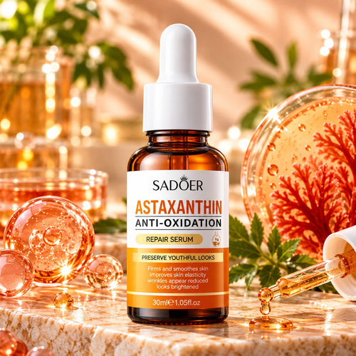 Sadoer Astaxanthin Anti-Oxidation Repair Serum 30ml amber bottle with white dropper